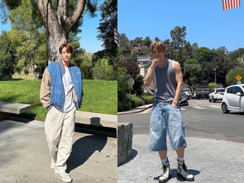 outfit denim ala Yoon Seobin (instagram.com/seobin.1214)