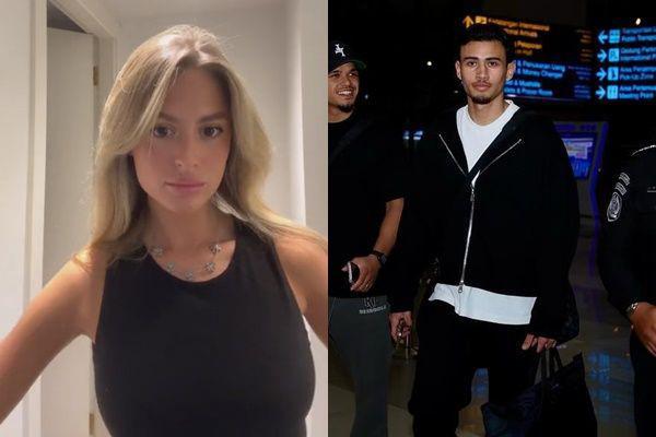 7 Potret Fefe yang Diduga Dekat dengan Pemain Timnas Nathan Tjoe-A-On