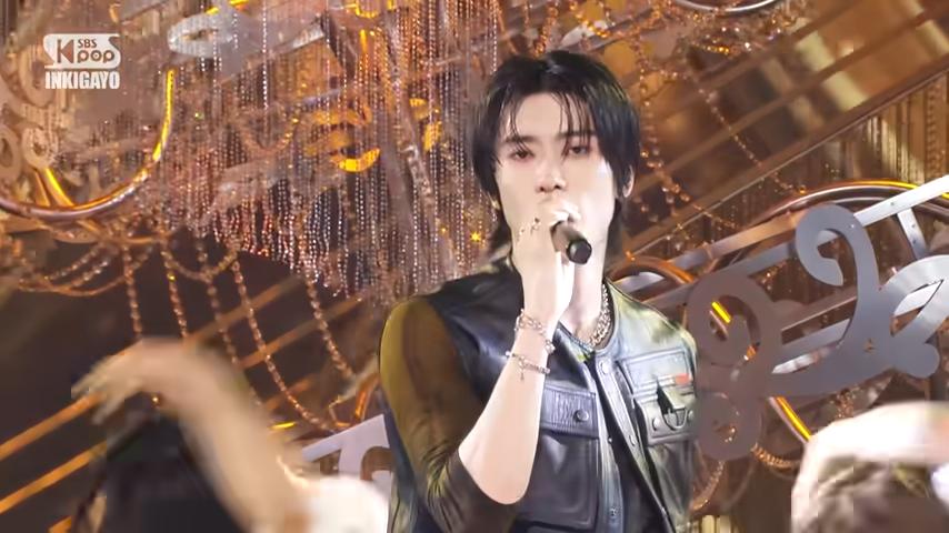 Jaehyun NCT saat tampil di SBS Inkigayo (youtube.com/@SBSKPOP)
