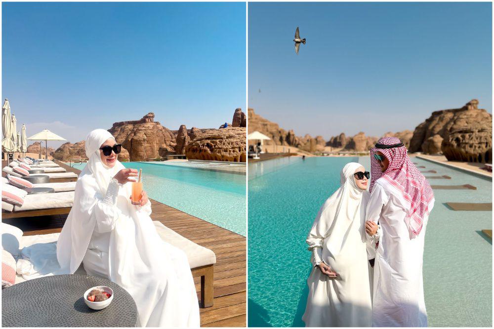 10 Potret Anisa Rahma ke AlUla, Babymoon setelah Umrah