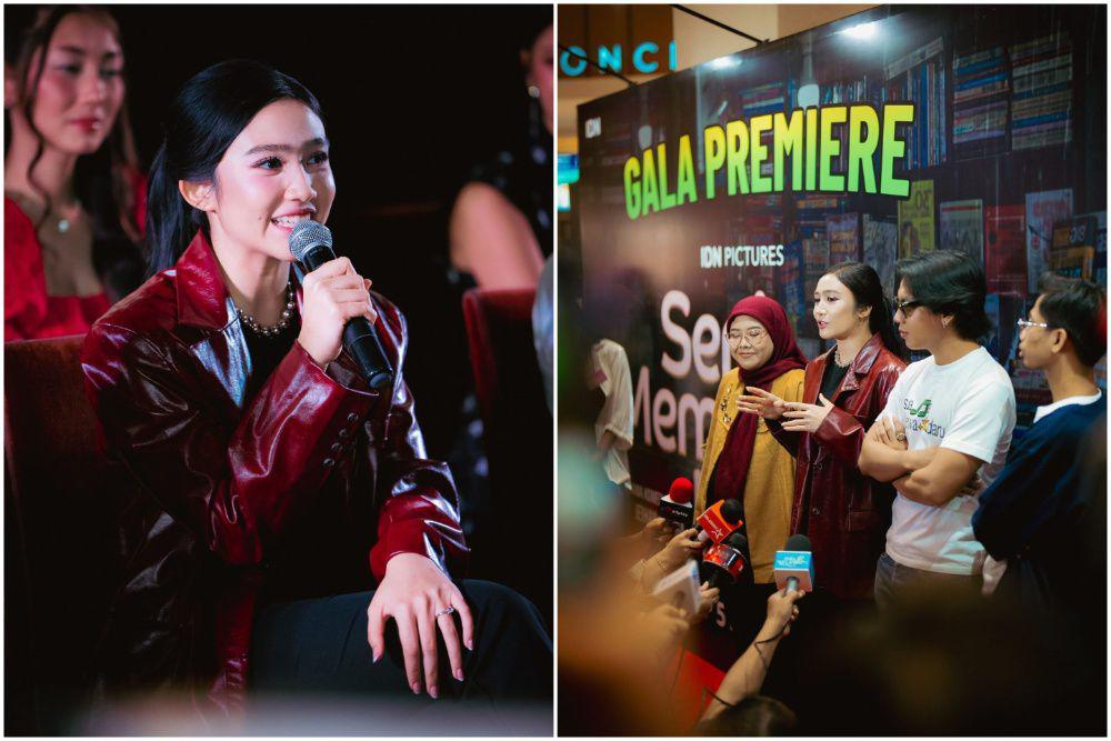 9 Potret Febby Rastanty di Press Coference Film Seni Memahami Kekasih