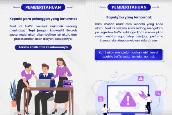 Kolase Instagram Story situs Peruri soal lonjakan traffic website yang meningkat (instagram.com/@peruri.digital)