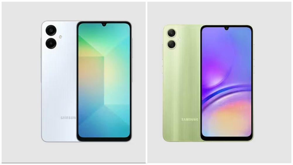 Samsung Galaxy A06 (kiri) dan Samsung Galaxy A05 (kanan) (Samsung.com)