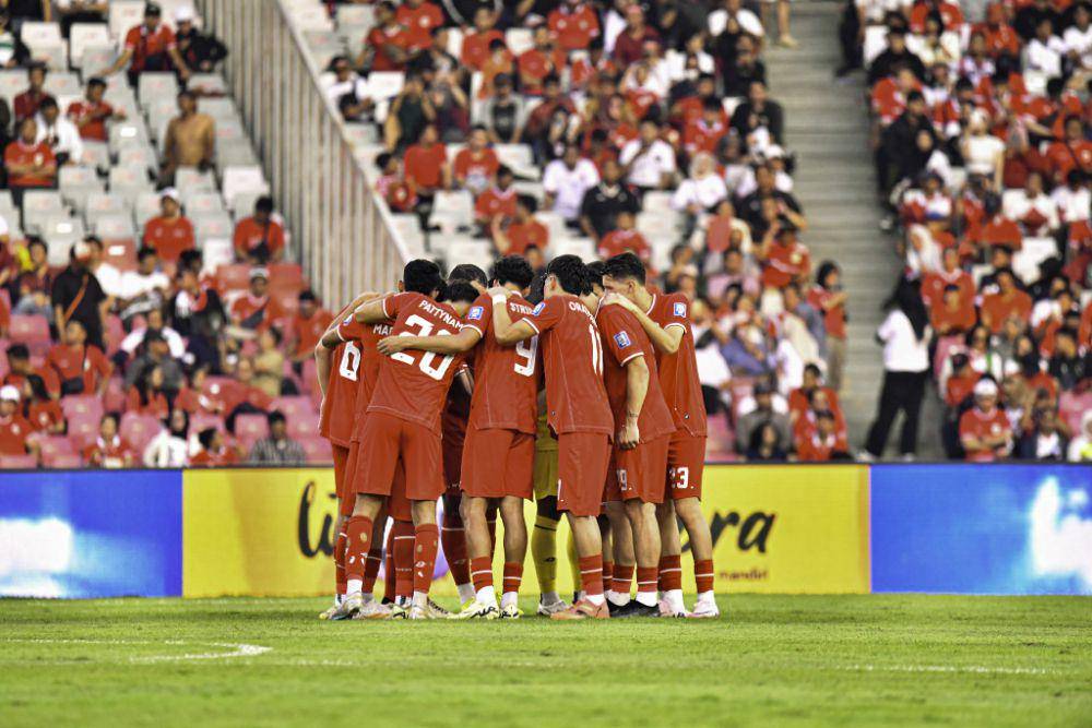 Potret Timnas Indonesia sebelum memulai laga (pssi.org)