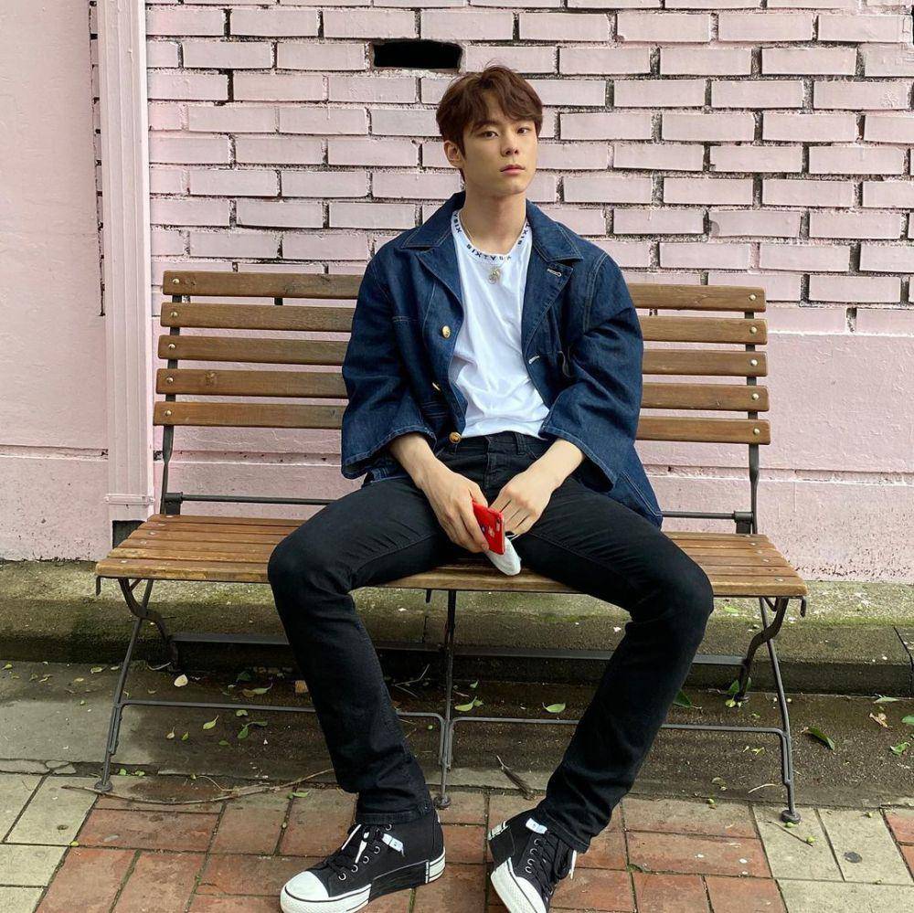 outfit denim ala Yoon Seobin (instagram.com/seobin.1214)