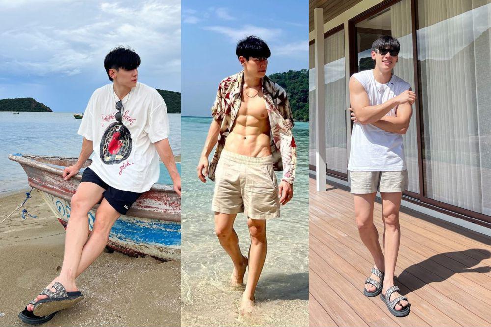 potret outfit pantai ala Gap Jakarin (instagram.com/gapjakarin)