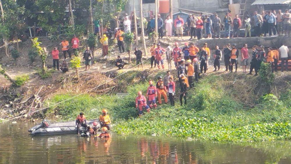 Pemulung Tenggelam di Sungai Nginden Ditemukan Tewas