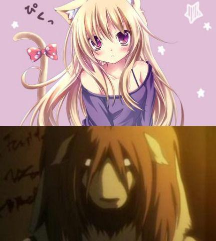 potret meme anime ekspektasi versus realitas (reddit.com/user/Ngale_29)