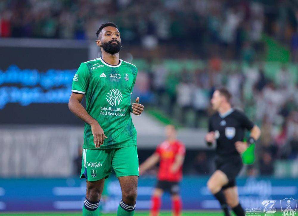 Striker Al Ahli dan Timnas Arab Saudi, Firas Al Buraikan. (X/@alahli_fcen).