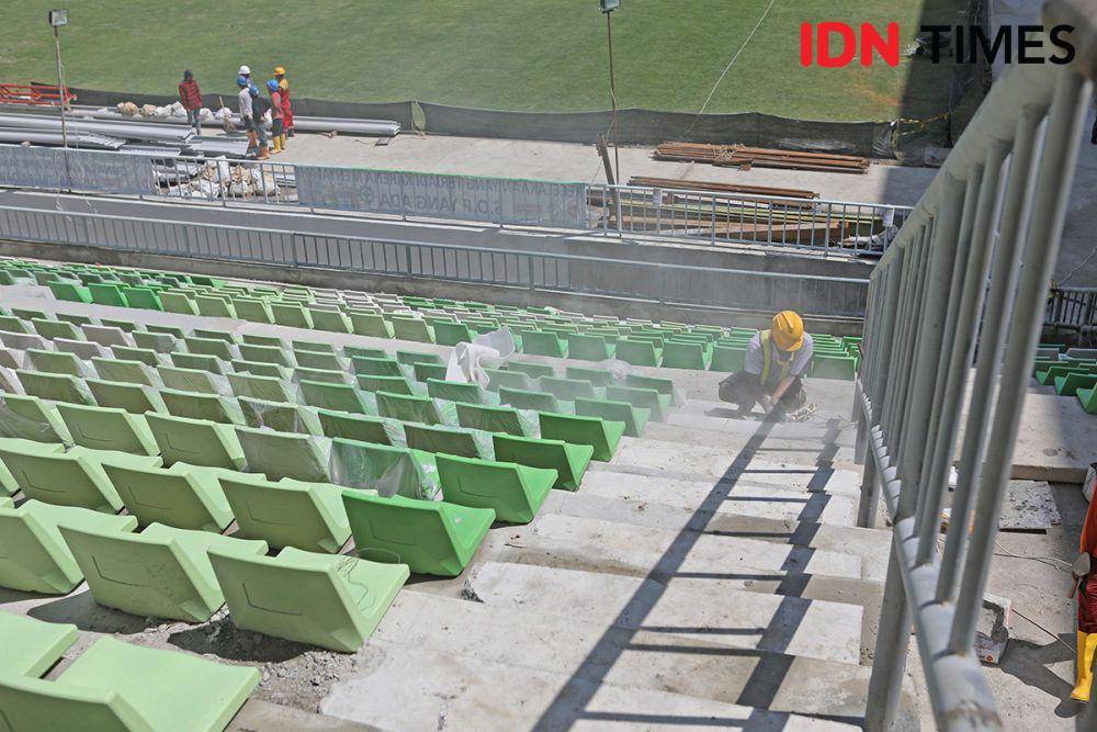 Potret Stadion Utama Sumut di Sport Centre Desa Sena, Kabupaten Deli Serdang, Sumut pada Kamis (5/9/2024). (IDN Times/Arifin Al Alamudi)