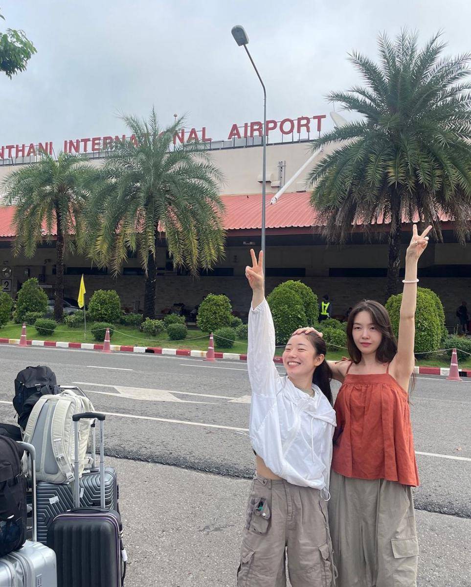 potret Bang Min Ah dan Shin Dal Gi liburan bareng di Thailand (instagram.com/bbang_93)