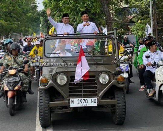 Calon walikota dan wakil walikota Kota Pasuruan 2025-2030. instagram.com/mas_adiwibowo/