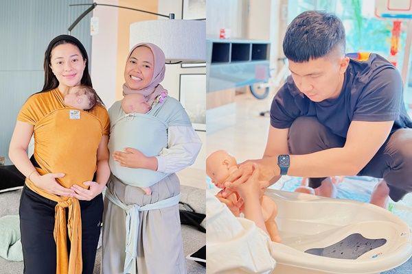 Potret Nikita Willy Kursus Merawat Newborn Sambil Hamil Anak ke-2