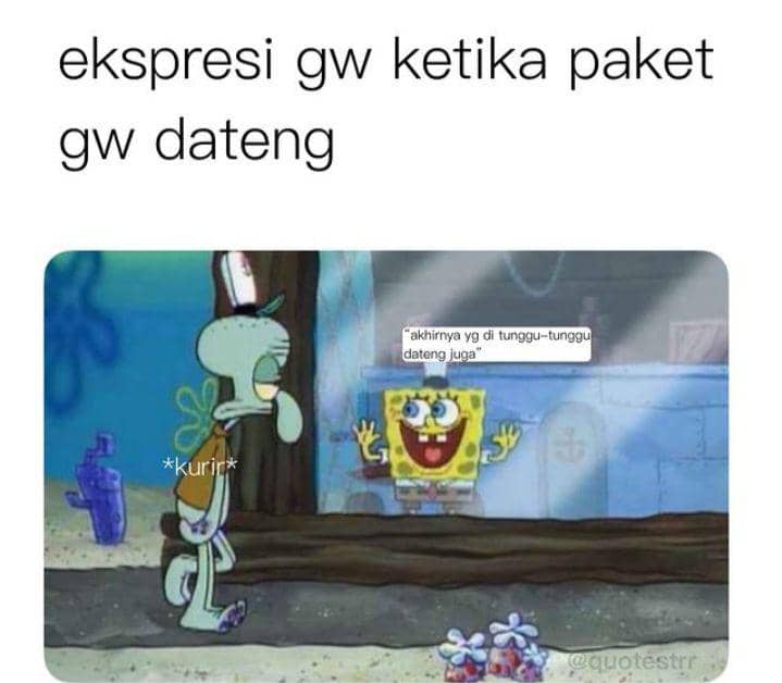 meme kurir (instagram.com/quotestrr)