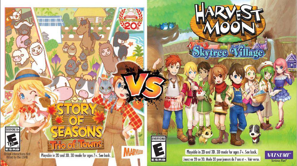 Story of Seasons: Trio of Towns vs Harvest Moon: Skytree Village (dok. Marvelous/Story of Seasons: Trio of Towns | dok. Natsume/Harvest Moon: Skytree Village)