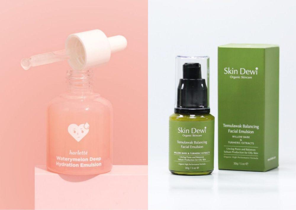 kolase produk face emulsion (Shopee/Harletté Official Shop | dok. Skin Dewi)