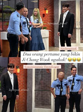 potret Wendi Cagur bertemu Ji Chang Wook (instagram.com/laporpak_trans7)