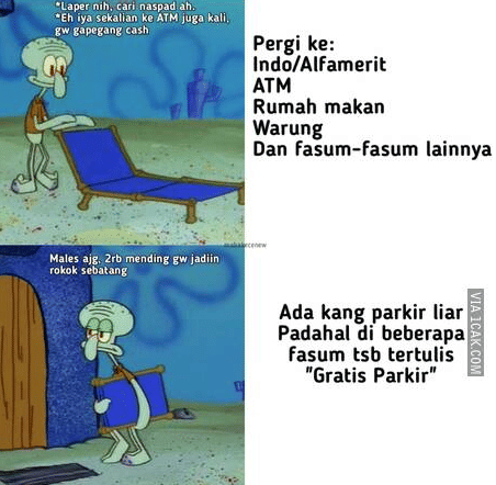 meme SpongeBob tentang warung (1cak.com/mabakecenew)