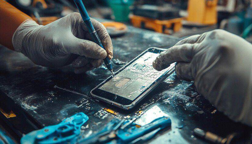 Ilustrasi servis hp oleh ahlinya (freepik.com/pixstocker)