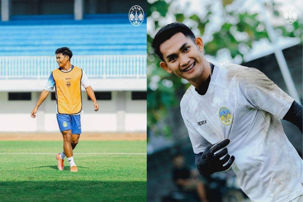 Para pemain PSM Makassar yang dipinjamkan ke PSIM Yogyakarta untuk musim 2024/25 yakni Edgard Amping (kiri) dan Suardi Harlan (kanan). (Instagram.com/psimjogja_official)