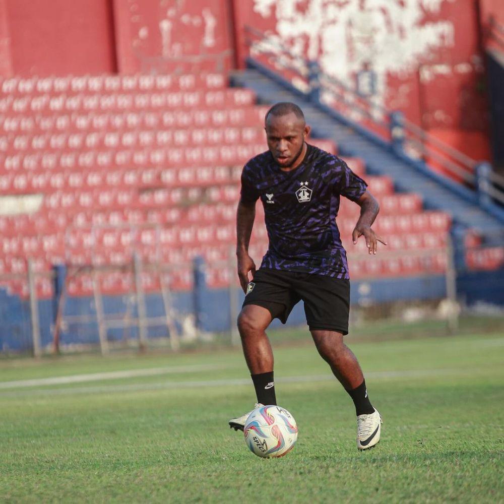 Pahabol saat berlatih bersama Persik Kediri. IDN Times/ istimewa