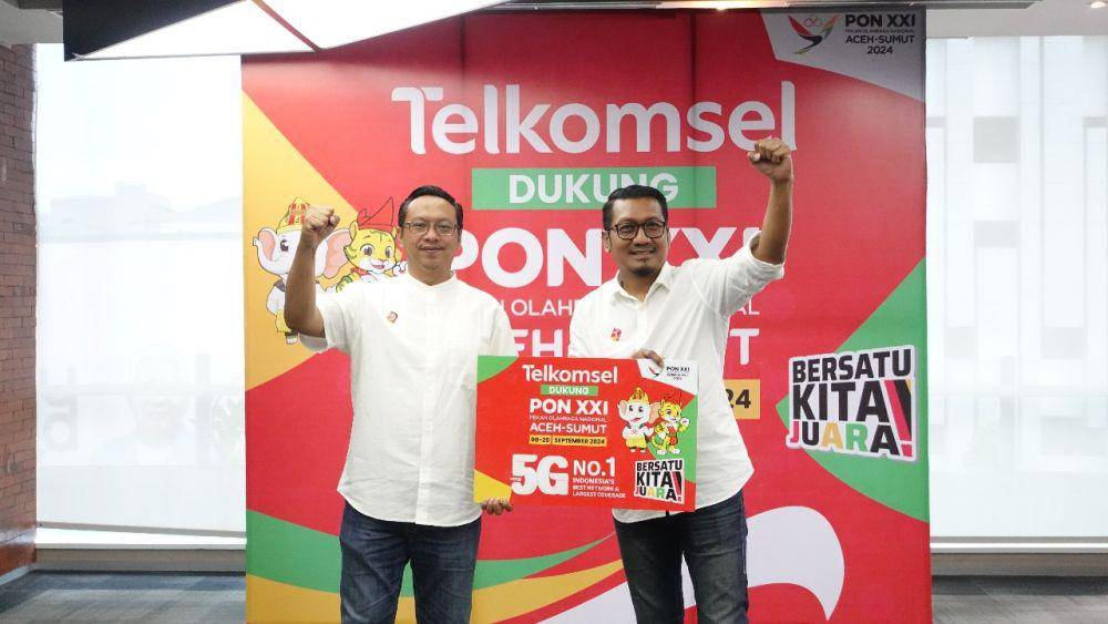 Telkomsel memastikan kelancaran komunikasi dan memberikan pengalaman digital terbaik selama PON XXI Aceh-Sumut 2024. (Dok. Telkomsel).