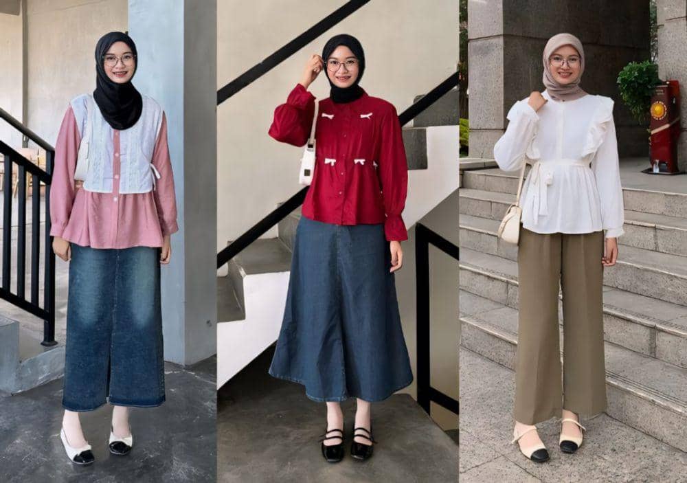 9 Ide Styling Blouse ala Lutvy Putri, Look Pretty!