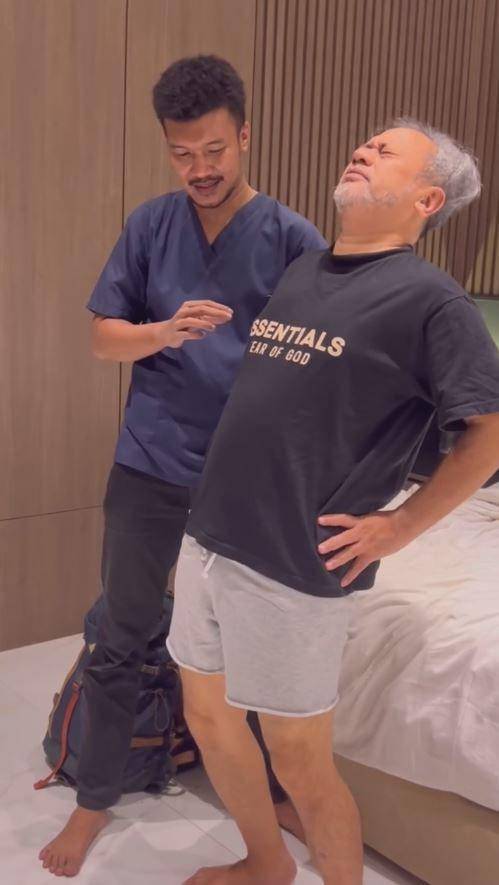 kondisi Indra Brasco cedera (Instagram.com/monaratuliu)