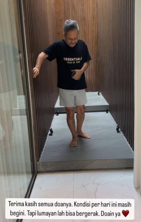 kondisi Indra Brasco cedera (Instagram.com/monaratuliu)