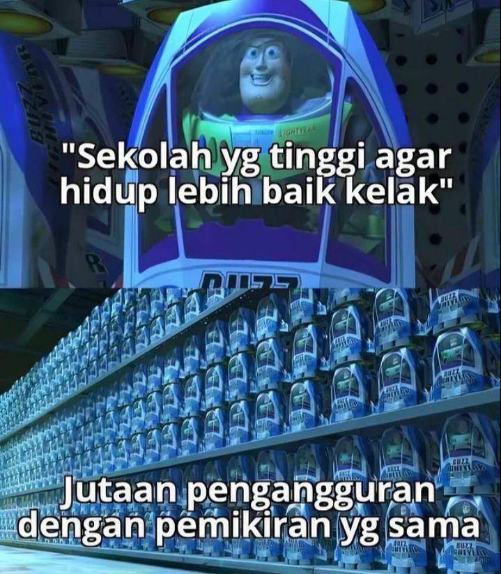 meme pengangguran (instagram.com/lawakscience)