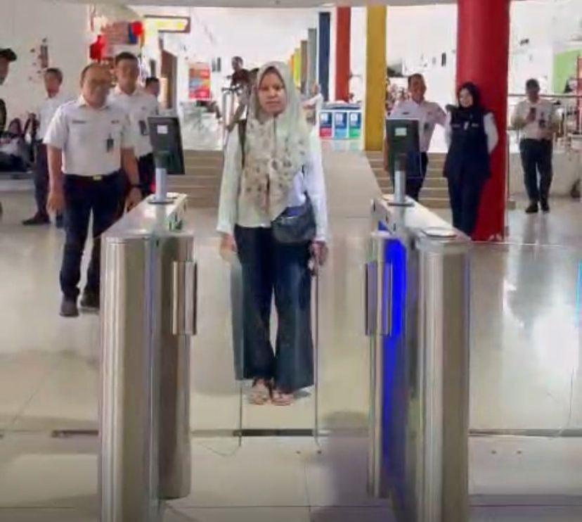 Stasiun KAI Medan Sudah Ada Face Recognition Boarding Gate