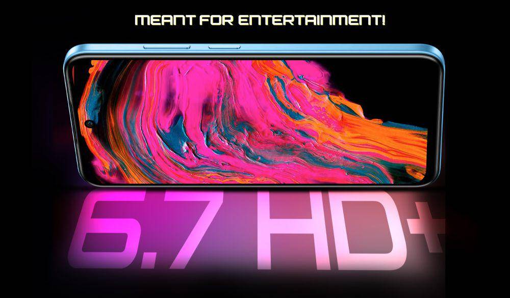 ilustrasi Infinix Hot 50 5G dengan layar 6,7 inci (infinixmobiles.in)