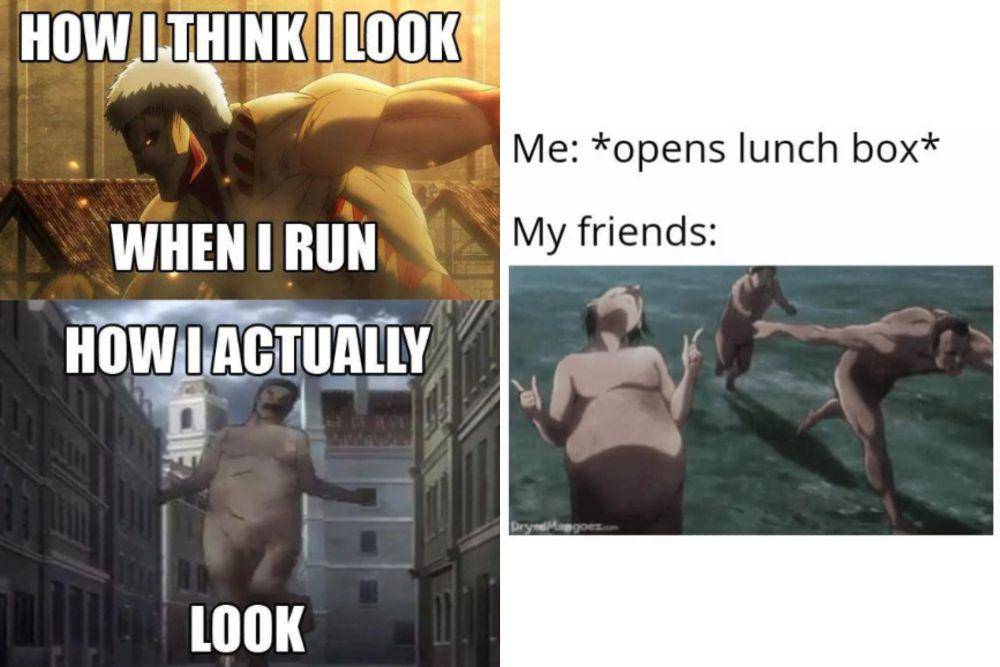 kolase meme Titan AoT lari (reddit.com/RAMEEEY I reddit.com/deleted)