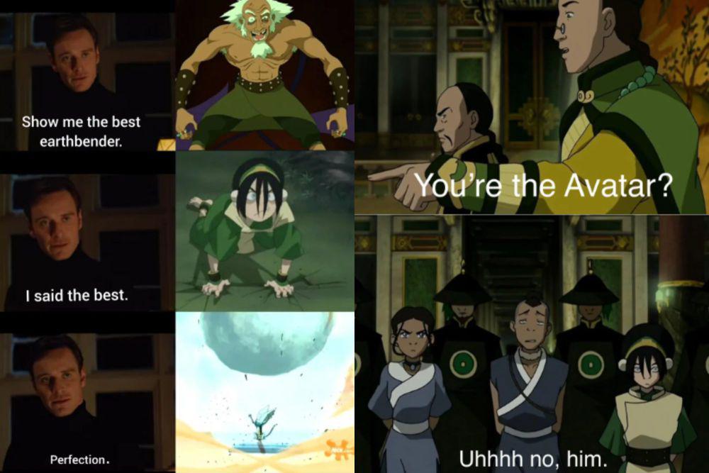 7 Meme Kerajaan Bumi dalam Avatar: The Last Air Bender, Ada Teori Unik