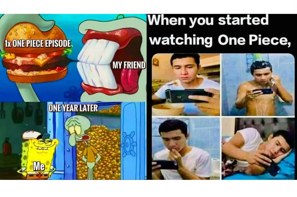 kolase meme memulai menonton One Piece (x.com/DailyOPMemes)