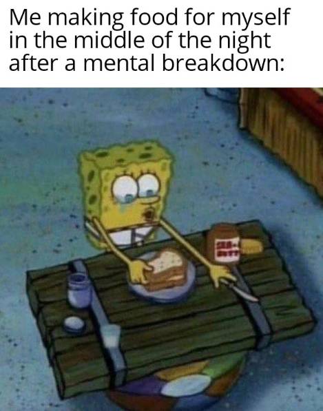 meme SpongeBob SquarePants tentang makanan (reddit.com/dischead20)