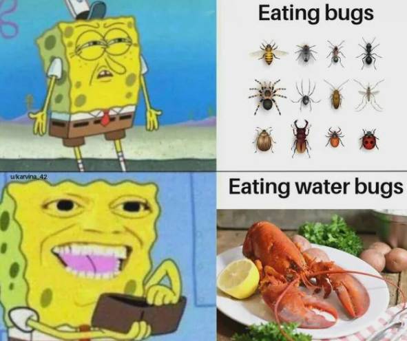 meme SpongeBob SquarePants tentang makanan (reddit.com/Consistent_Leg534)