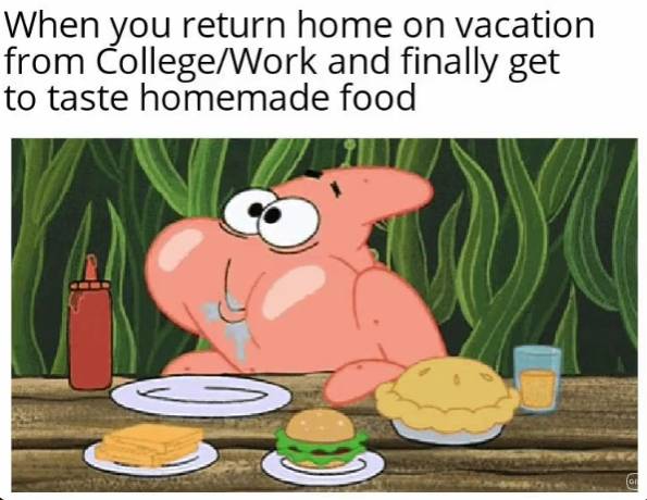 meme SpongeBob SquarePants tentang makanan (reddit.com/MrCuteDiaper)