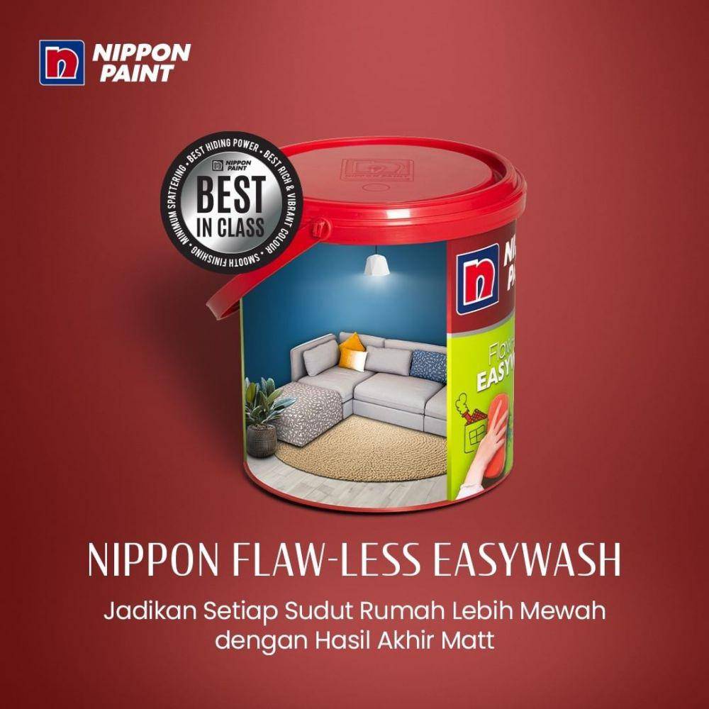 Nippon Paint Flaw-Less Easy Wash (Instagram.com/nipponpaintindo)