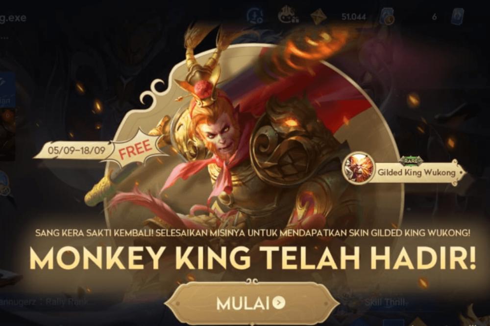 Event Kera Sakti In Da House di Honor of Kings, Free Skin Wukong!