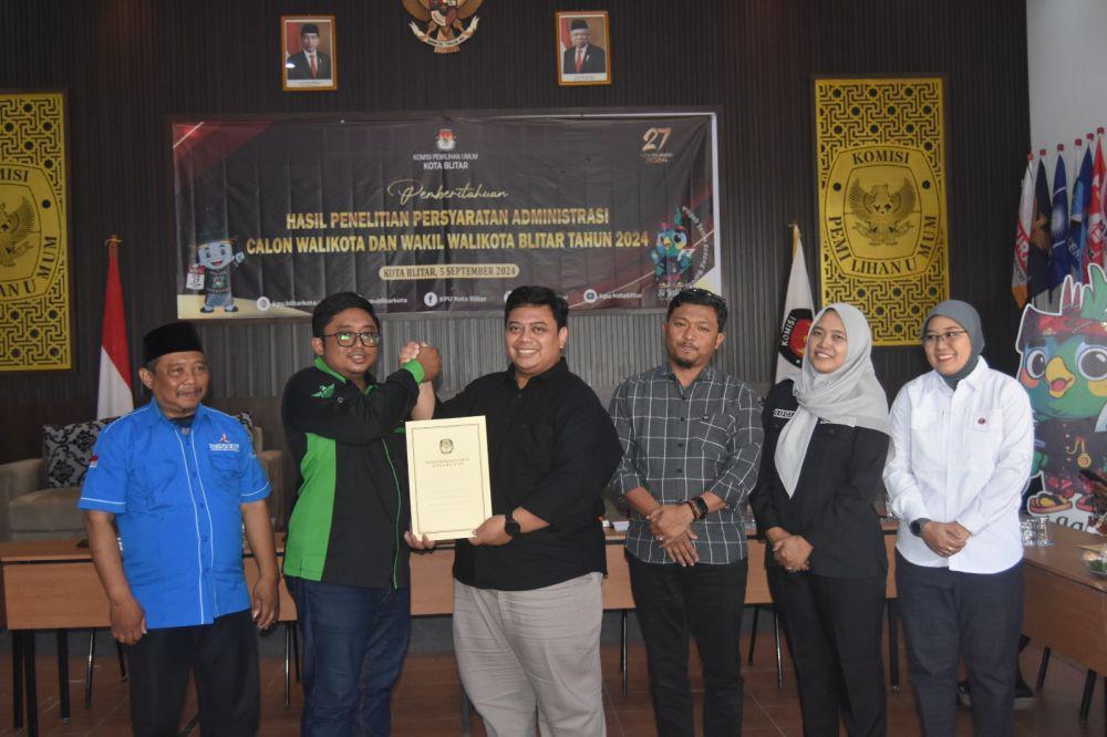 KPU Kota Blitar kembalikan berkas pendaftaran untuk diperbaiki. IDN Times/ istimewa