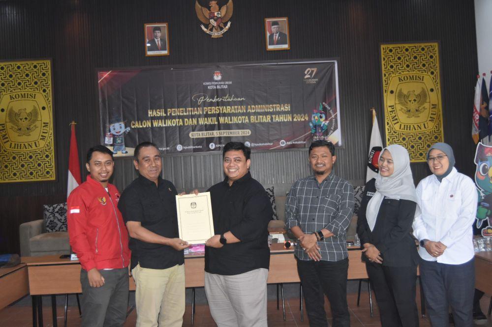 KPU Kota Blitar kembalikan berkas pendaftaran untuk diperbaiki. IDN Times/ istimewa