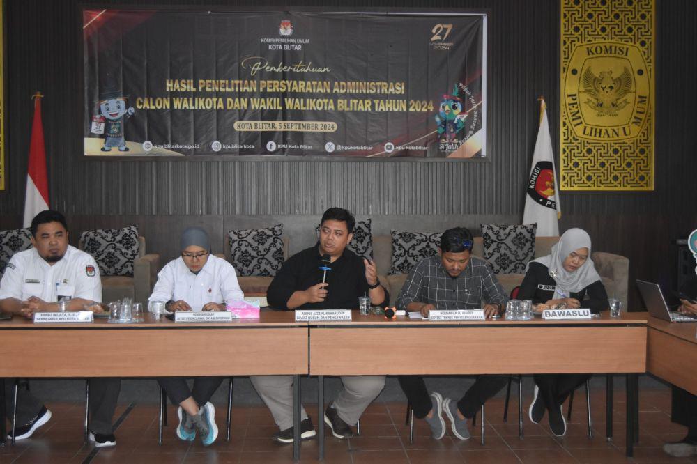 KPU Kota Blitar kembalikan berkas pendaftaran untuk diperbaiki. IDN Times/ istimewa