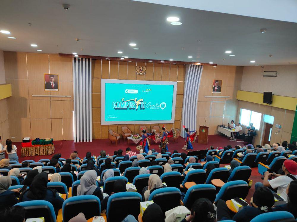 Mandiri Inhealth menyelenggarakan acara "Mandiri Inhealth Campus Fit" di Poltekes Kemenkes Semarang, Jumat (6/9/2024). (IDN Times/bt)