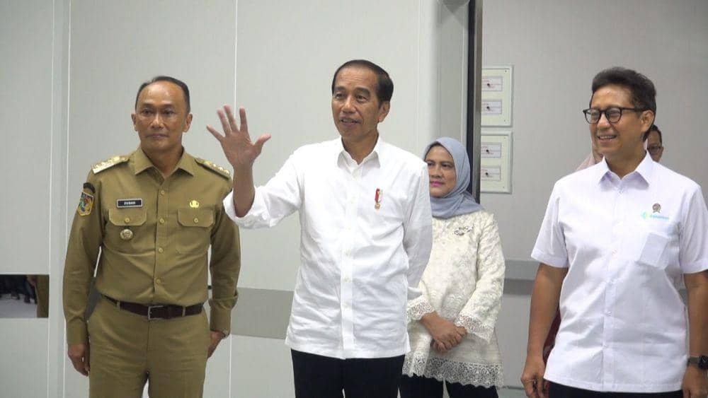 Presiden Joko Widodo meresmikan Gedung Pelayanan Kesehatan Ibu dan Anak di Rumah Sakit Wahidin Sudirohusodo Makassar, Jumat (6/9/2024). (Dok. Istimewa)