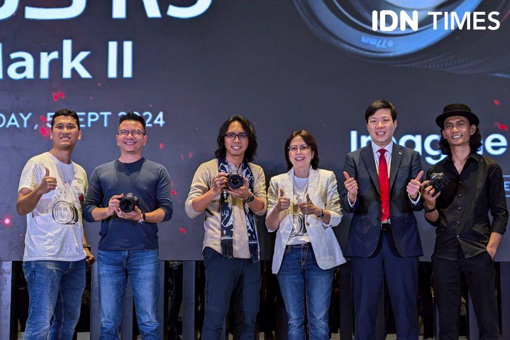 Press Conference & Launch of Canon EOS R5 Mark II di Jakarta, pada Kamis (05/09/2024) (IDN Times/Misrohatun)