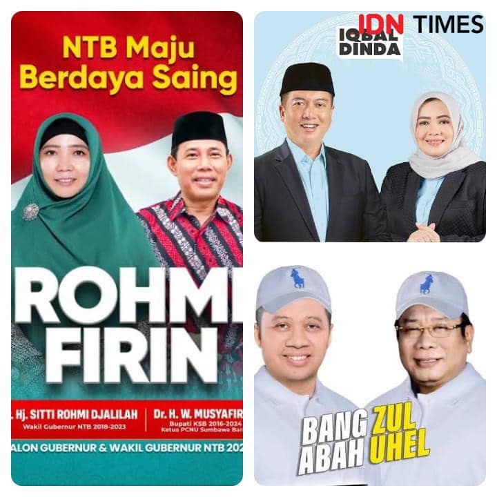 Tiga Pasangan Cagub di NTB Dinyatakan Belum Memenuhi Syarat