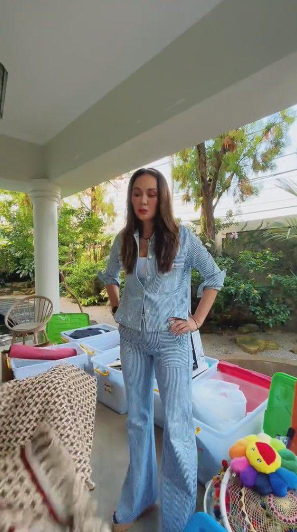 potret Luna Maya sortir barang akan dijual (tiktok.com/@lunamaya)