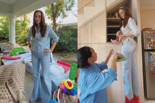 potret Luna Maya sortir barang akan dijual (tiktok.com/@lunamaya)