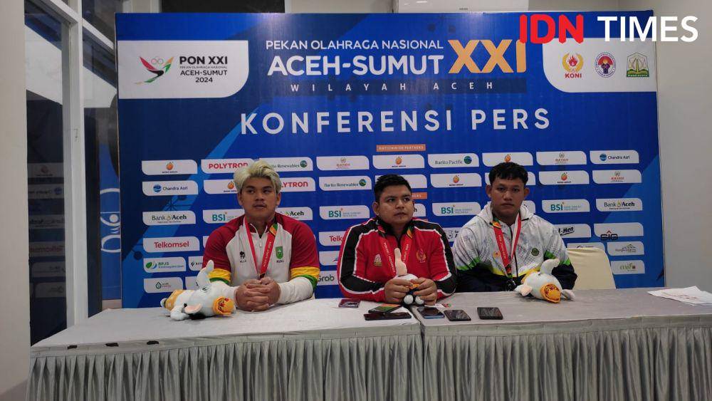 Andianto Gulo asal Riau (kiri), M Zul Ilmi asal Aceh, dan Muhammad Ramadhan asal Jawa Barat (kanan). (IDN Times/Muhammad Saifullah)